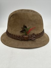 Vintage Stetson Suede Brown Fedora Hat Size 7 1/4 Made In USA
