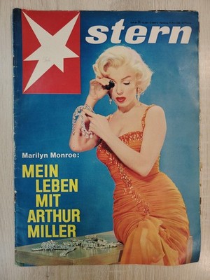 STERN MAGAZINE German Germany Marilyn Monroe : MEIN LEBEN MIT ARTHUR MILLER 1960