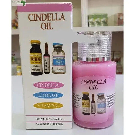 Huile intense Cindella éclaircissante de 100ml pour le corps et le visage
