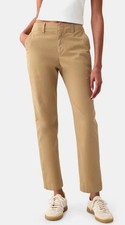 NWOT Gap Women's 6 Beige Chino Pants Cotton/Spandex Blend