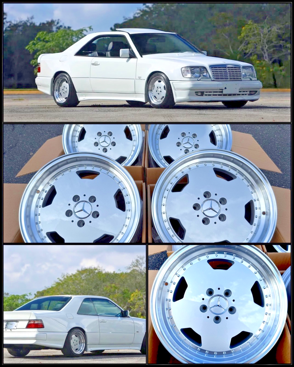 MERCEDES BENZ 18 INCH RIMS WHEELS SET4 NEW STAGGERED FITS 126