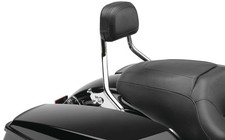 Cobra Short Detachable Backrest - Chrome Moto...