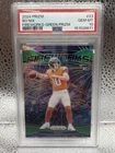 New Listing2024 Panini Prizm - Fireworks Bo Nix #23 Green Prizm (RC) PSA 10 GEM MT