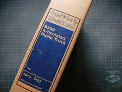 CAT Caterpillar D35C Dump Truck Service Manual repair articulated DJB owner book