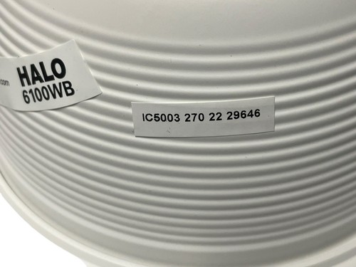1 - Halo Lighting 6100WB 6" Recessed Light White Step Baffle Trim. PAR/BR30 - Picture 6 of 6