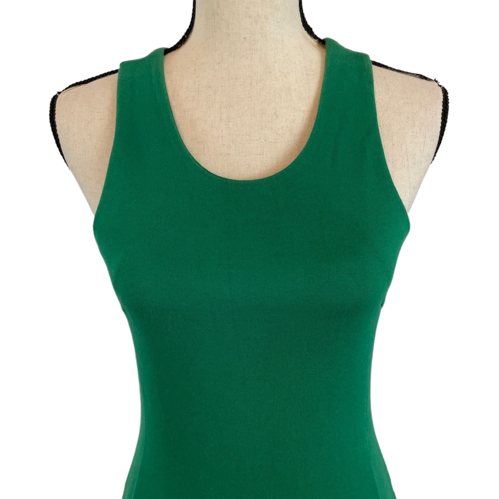 ZARA BASIC EVENING COLLECTION GREEN SLEEVELESS MI… - image 2