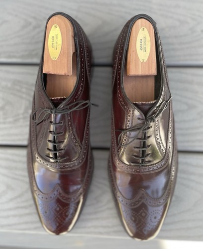 Florsheim Vintage 1995 wingtips, burgundy. 12D. Stunning, Nearly new (worn 2X).