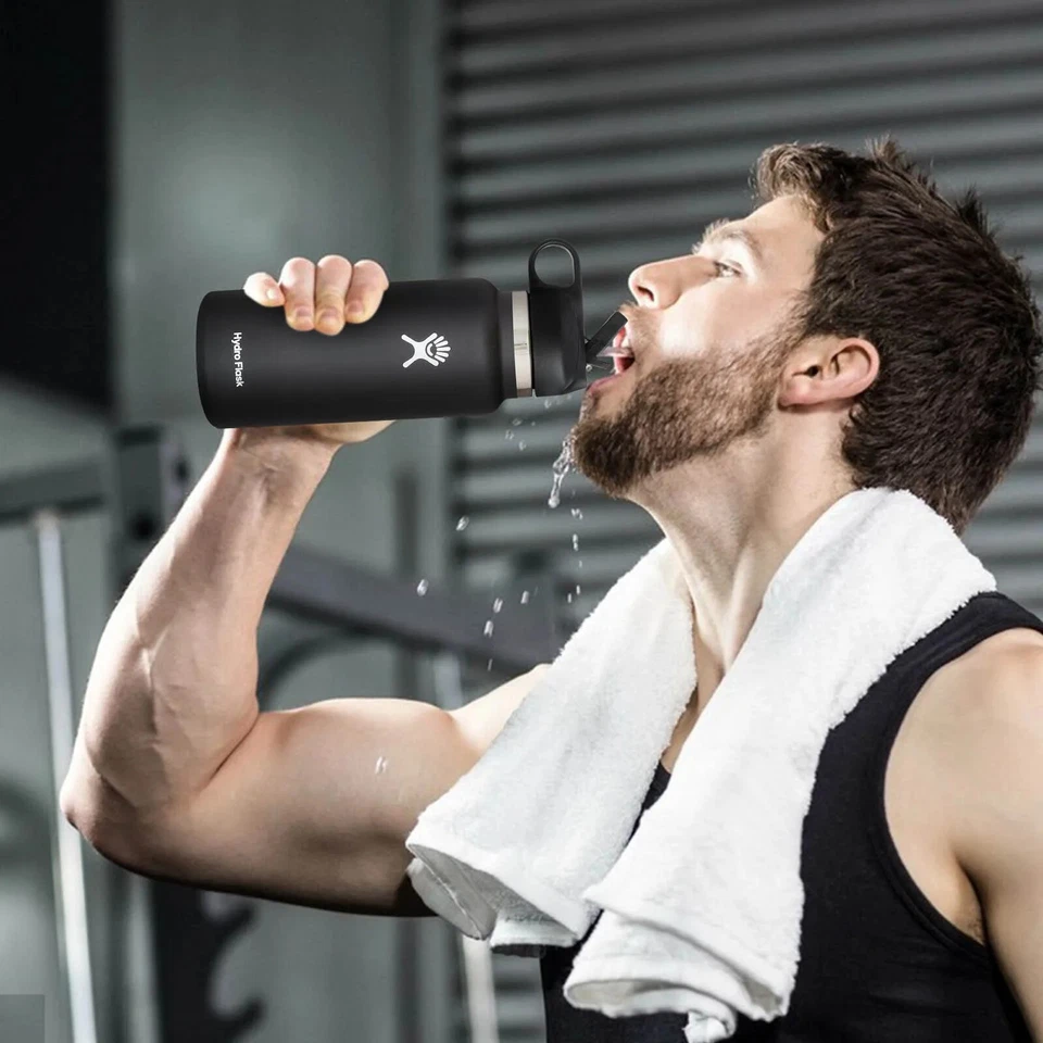 Hydro Flask 32oz Water Bottle Wide Mouth Flex Cap Stainless Steel & Insulated - Image 3 of 4