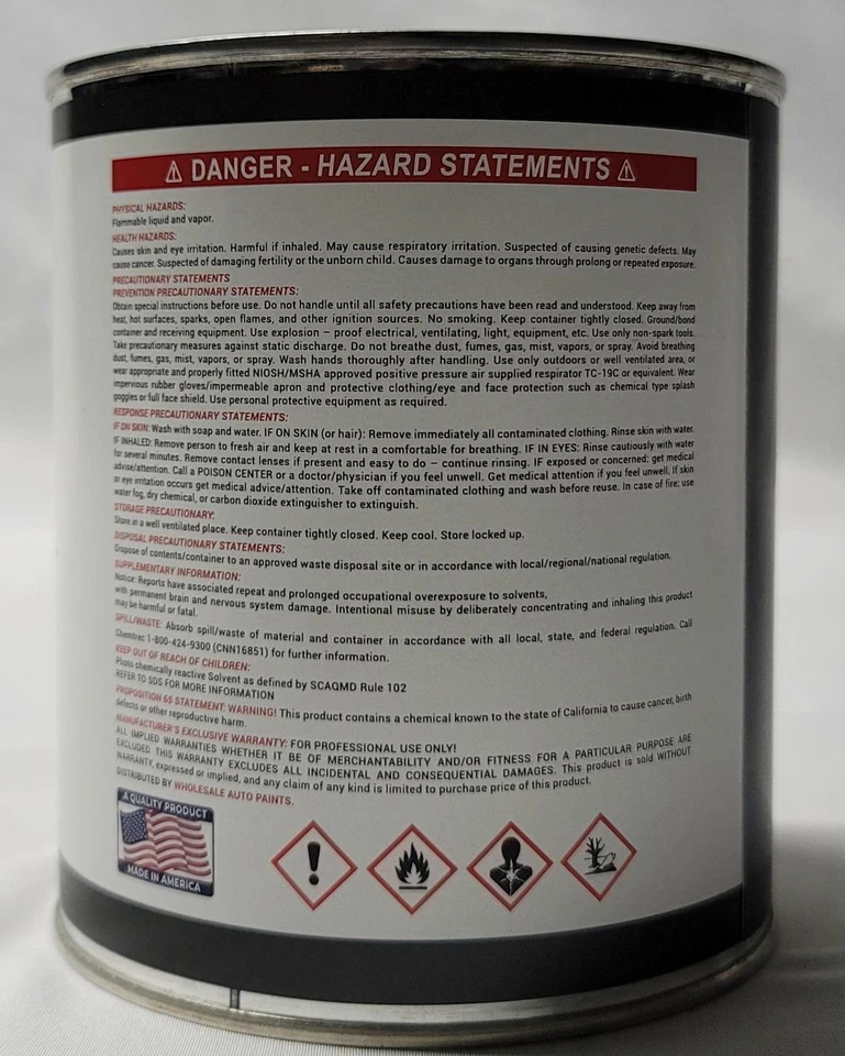 # POL - 1311 Kit de galones de pintura esmaltada de uretano blanco brillante puro de una sola etapa Foto 4 de 4