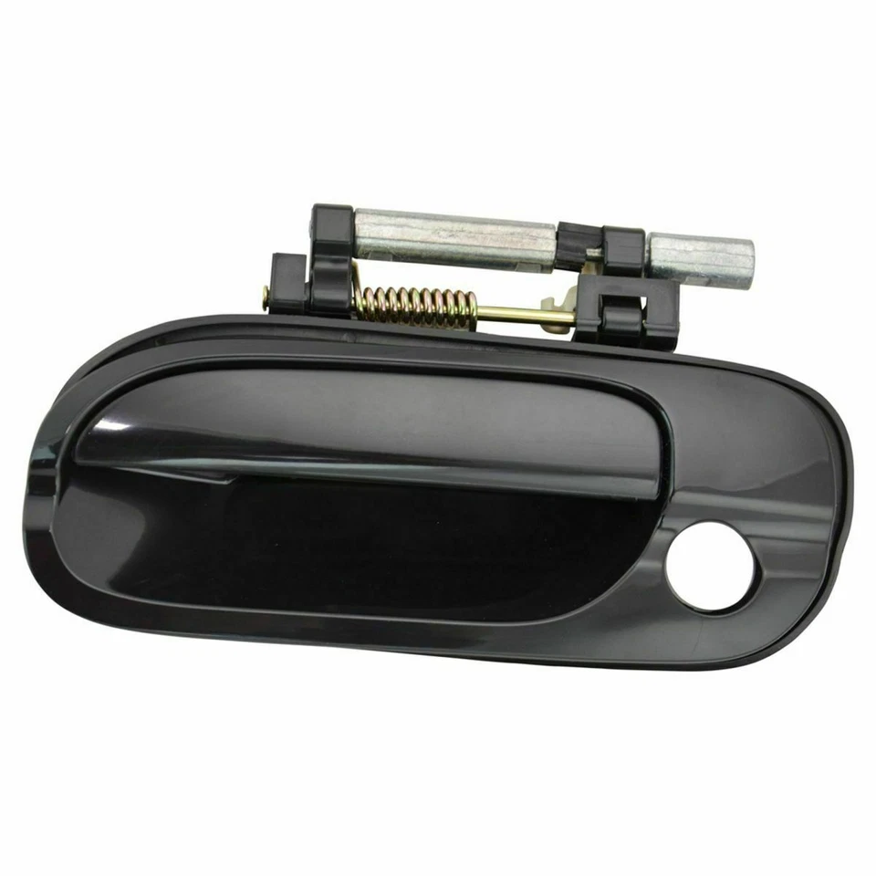 Outside Door Handles Set of 4 w/ Keyhole Black NEW for 2000-2006 Nissan Sentra - Image 3 of 4
