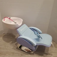 American Girl Doll Spa Chair Blue Salon Shampoo Station With Sound Tested F5355