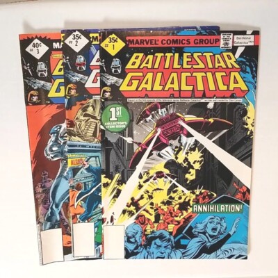 MARVEL: 1979 - BATTLESTAR GALACTICA #1, 2 & 3 | eBay