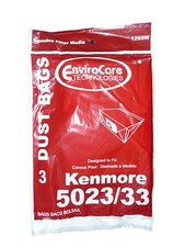 3 Kenmore 5023 5033 20-5033 Type E Vacuum Cleaner Bags -Sears Canister Style Vac