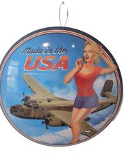 Made in the USA Dome Metal Sign -U.S. Air Force American Pride Wall Decor New