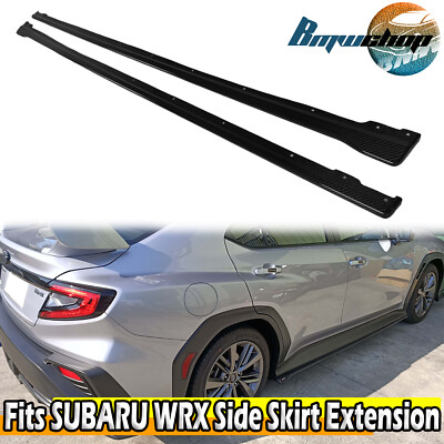 2022-2026 Carbon Fiber Fits Subaru WRX STI VB 5th 4D Sedan Side Skirt Extension