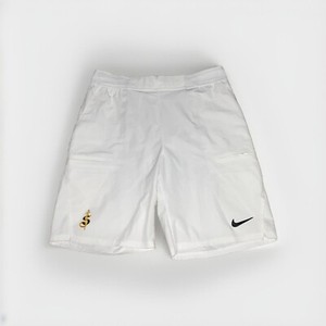 Nike Men’s Court Advantage Tennis Shorts Cw5944-100 Size Medium White