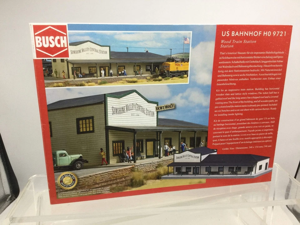 Busch 9721 HO/OO Gauge US Railroad Station Kit - Image 2 of 2