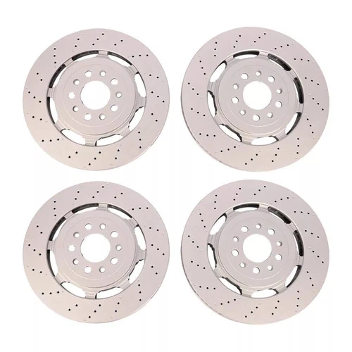Front &Rear Brake Rotors For 2017-2022 Alfa Romeo Giulia Stelvio Quadrifoglio - Picture 4 of 7