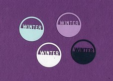 WINTER die cuts scrapbook cards