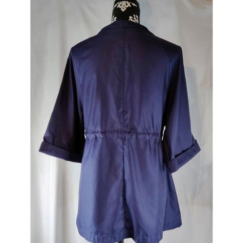 Axcess A Liz Claiborne Company Jacket 3/4 Sleeve Navy Blue Womens Size Medium - Picture 5 of 12