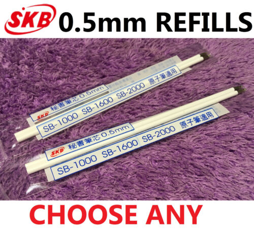 SKB Soft Ink Refills 0.5mm CHOOSE YOUR COLORS SB-1000 Cheap Value SB-2000 Gift - Foto 1 di 7