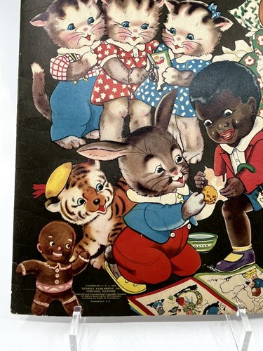 1941 Merrill-3 kleine KÄTZCHEN-Peter HASE-SAMBO-Kinder AUFKLEBER Bk WW2 Ära - Bild 6 von 16