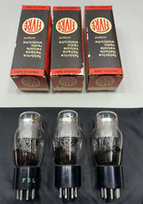 3x FIVRE 6C5G Tubes Fabbrica Italiana Valvole Radio Elettroniche Milano F5L