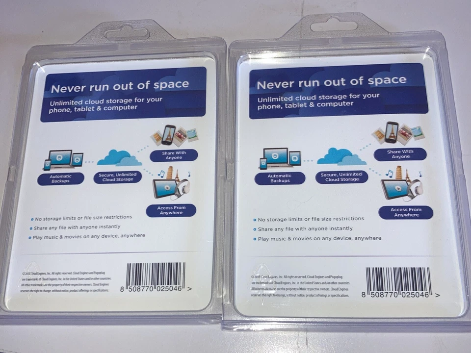 2 Pogoplug Unlimited Cloud Storage & Backup New In Package - Image 2 of 2