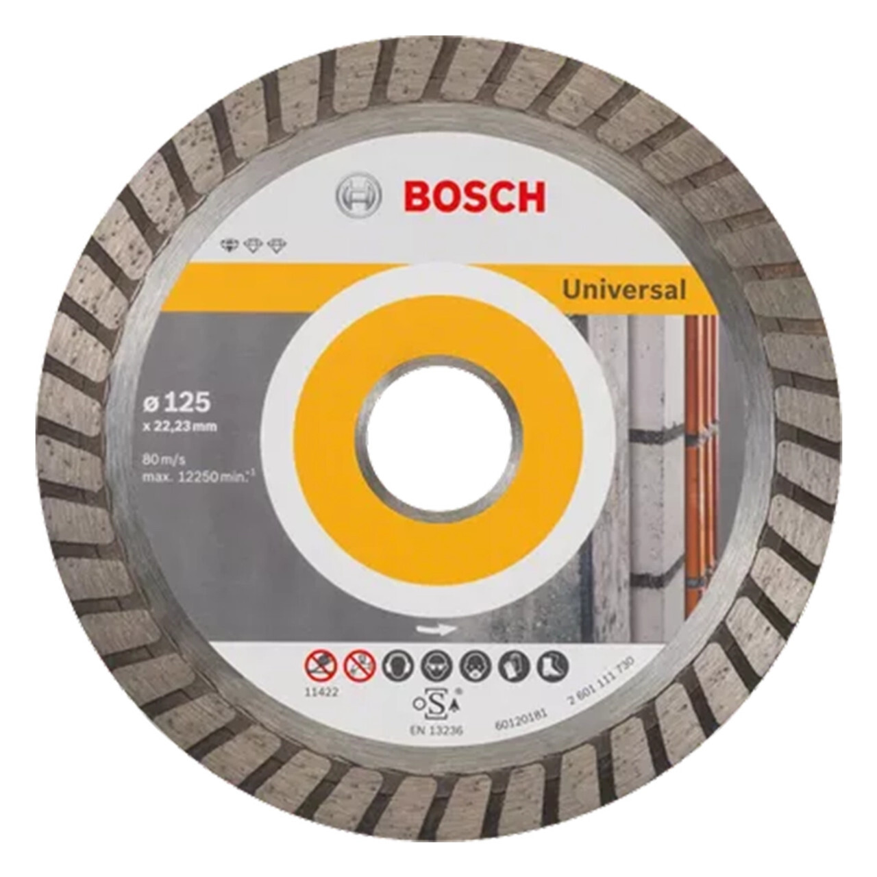 Bosch 125mm x 22.23mm Standard Universal Turbo Diamond Cutting Disc