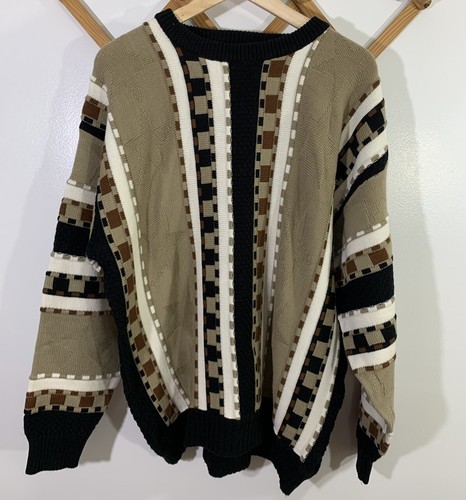 Vintage Sweater Coogie Style 3D 1990s XL