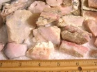 Opal pink all natural mine rough Peru 1/2 pound lots 1-3 inch 4 plus pieces