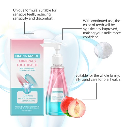 Niacinamide Whitening Toothpaste,Natural Niacinamide Toothpaste,Teeth WhiteninBL - Picture 12 of 15