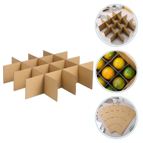 5 Pack Carton Partitions Boxes Moving Glass Dividers for Wine Cardboard Cell