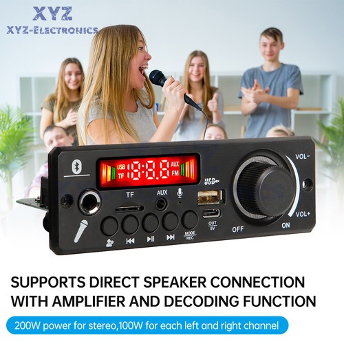 TPA3116 200W Amplifier Bluetooth Audio Decoder Board USB FM Radio Music Player - Picture 4 of 23