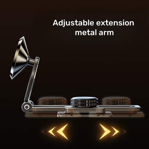Universal Magnetic Car Dashboard Phone Holder 360° Rotating Adjust Swivel Wheel - 第 8/11 張圖片