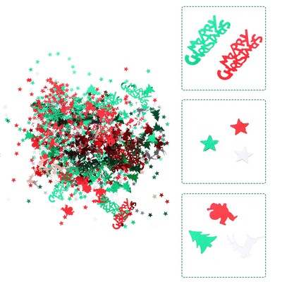 3 Packs Weihnachts-Tischdekoration Jolly SprinklesTischdekoration