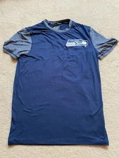 Seattle Seahawks Pro Line NFL Blue Short Sleeve Shirt Men's Small  NICE!