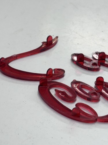 Vintage 3 pc. Coca-Cola Cursive Menu Board LOGO Sign Theater Pegs Grids - Picture 5 of 16