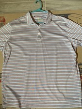 UNDER ARMOUR Mens XL Golf Polo Shirt Heat Gear Catalyst Multi Colored Stripes