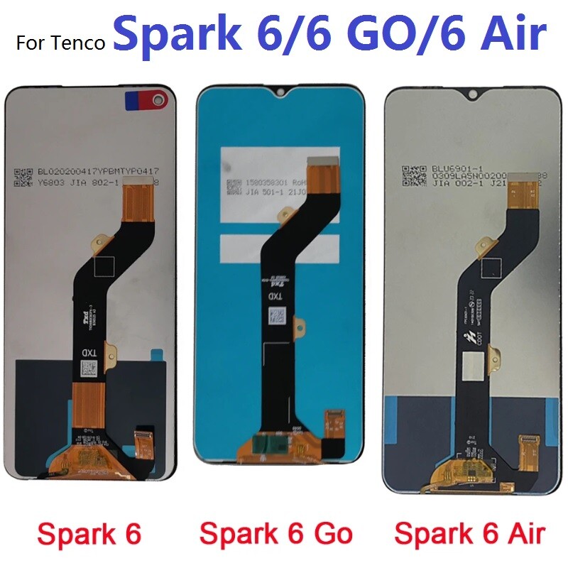 For Tecno Spark 6 Air Go KE5 KE6 KE7 Lcd Display Screen Touch