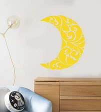 Vinyl Wall Decal Art Abstract Moon Room Decoration Stickers (2448ig)