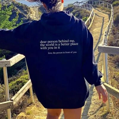 Dear Person Behind Me Hoodie, You Are Enough Hoodie, Mental Health Medium 2025