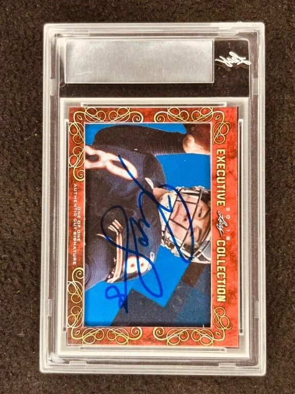 Tim Tebow Rex Grossman 2018 Leaf Masterpiece Cut Signature card  1/1 JSA Florida - Image 2 of 2