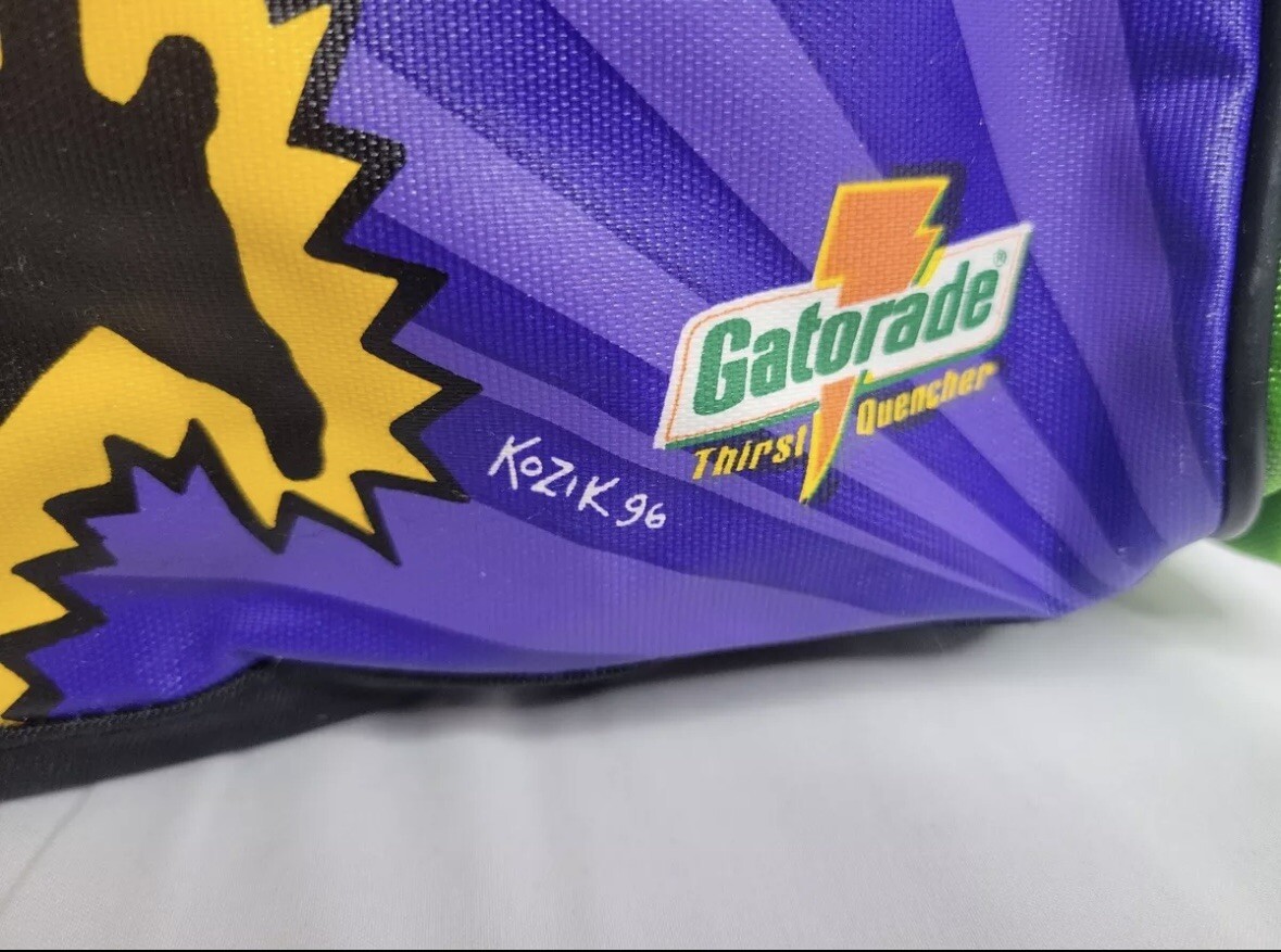 Vintage 90s NBA Gatorade Duffle Gym Bag Michael Jordan Frank Kozik
