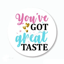 You've Got Great Taste Labels Scrapbook Stickers Order Envelope Seals