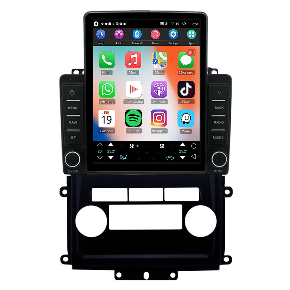 Radio estéreo GPS para automóvil Nissan Frontier Xterra 9,7" Android13 2009-2014 Foto 2 de 4