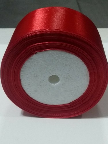 5 METER Satinband 50mm Rot Ribbon Appikation Dekoband Hochzeit RB536 - Picture 3 of 4
