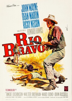 Affiche De Film Rio Bravo - Poster Cinéma 50x65cm - Qualité Haute Définition
