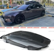Dry Carbon Fiber Car Rooftop Cargo Box Carrier Roof Mount Travel Luggage Storage