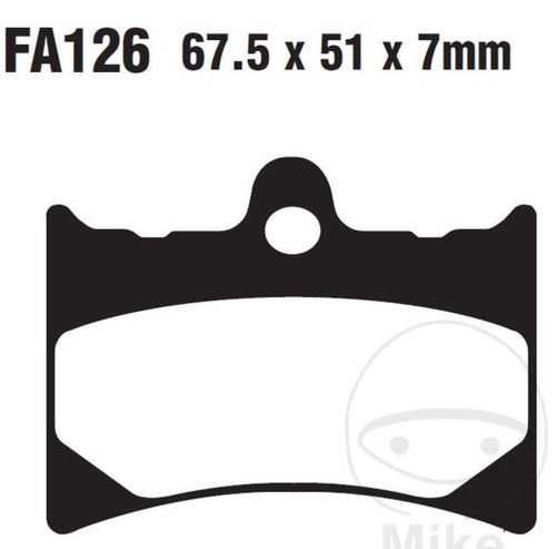 Pastillas FA126HH para Aprilia AF1 Rs 125 Futura Extrema Sintesi Deporte Tuono - Imagen 2 de 2